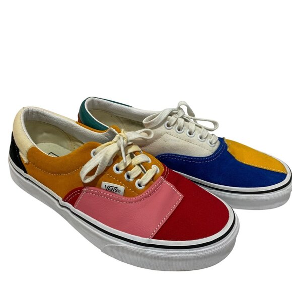 Vans Era Patchwork Multi Colorblock Skateboard  Mens 6.5/size 8 women -5.5 Retro - Picture 2 of 11